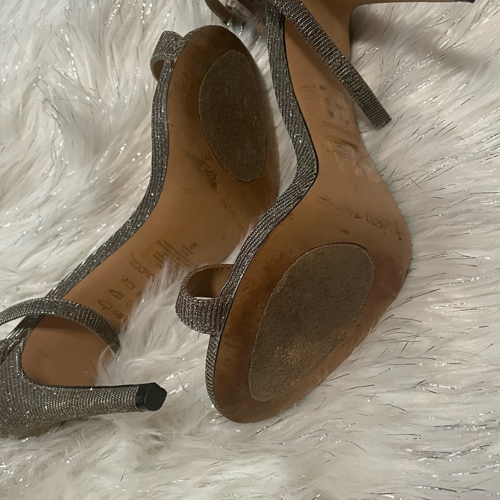Express Women's Glittering Silver Heels - Picture 3 of 3